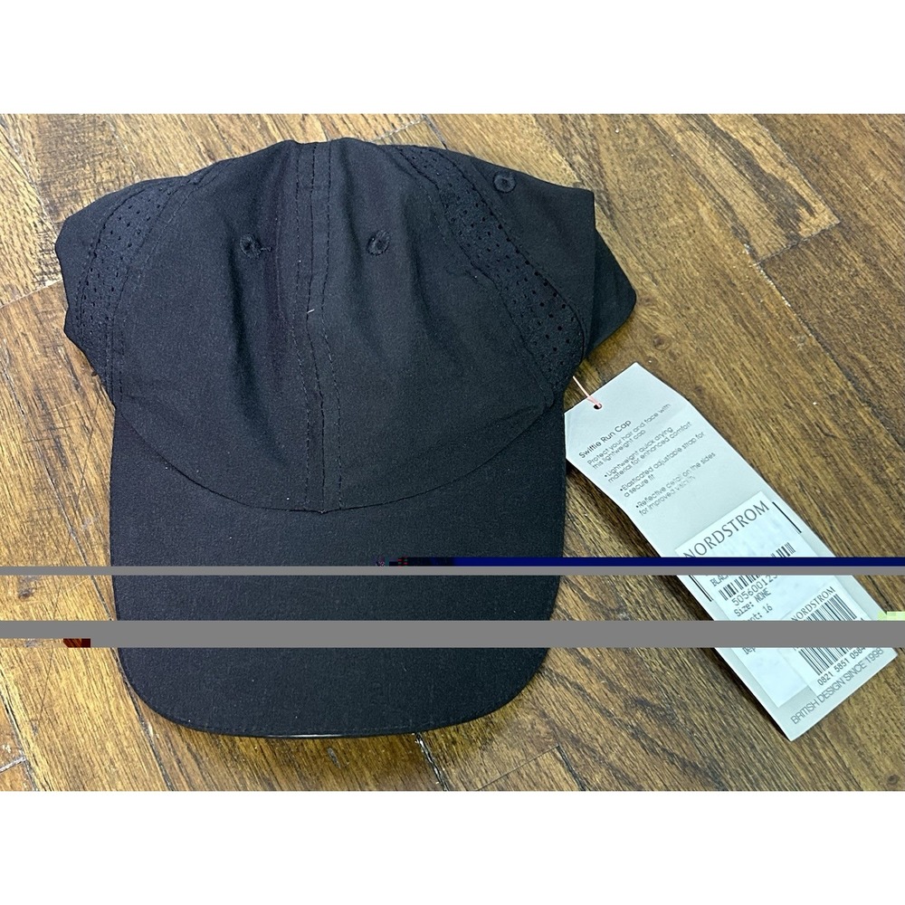 Women's Sweaty Betty Black Swiftly Pace Cap New Running Hiking Working Out